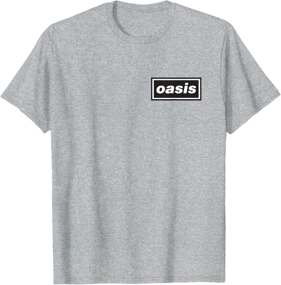 Amazon.com: Oasis – Pocket Hit Logo Grey T-Shirt : Clothing, Shoes